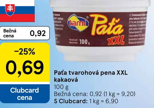 Paté tvarohová pena XXL