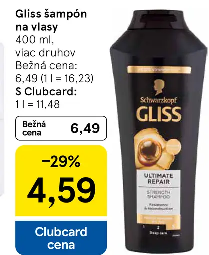 Gliss šampón na vlasy