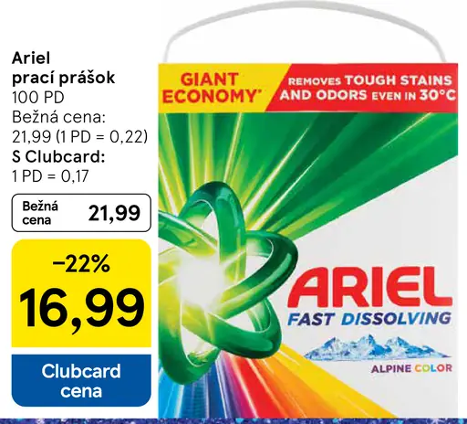 Ariel prací prášok