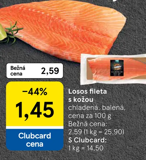 Losos fileta s kožou