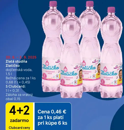 Zlatá studňa dojčenská voda