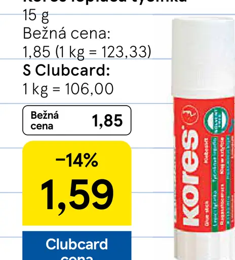 Kores lepiaca tyčinka