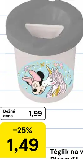 Téglik na vodu Disney