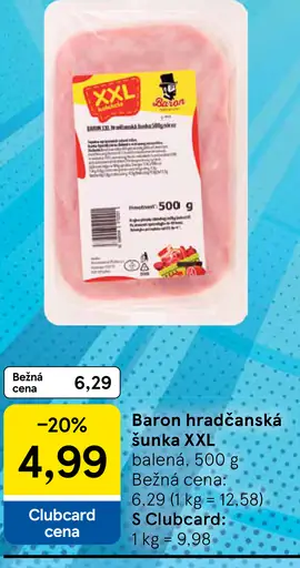 Baron hradčanská šunka