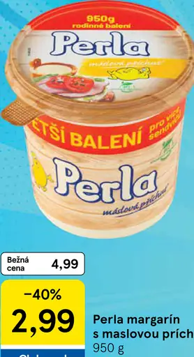 Perla margarín s maslovou príchuťou