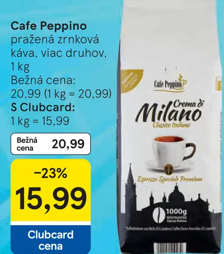 Cafe Peppino pražená zrnková káva