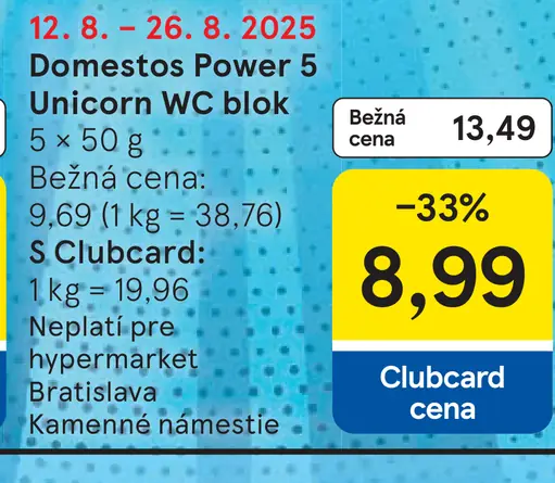 Domestos Power 5 Unicorn WC blok