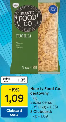 Hearty Food Co. cestoviny
