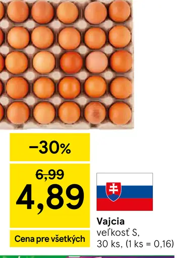 Vajcia veľkosť S