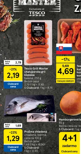 Tesco Grill Master chalupárska gril klobása