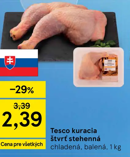 Tesco kuracia štvrť stehenná