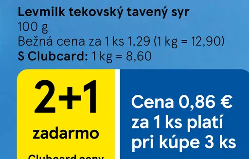 Levmilk tekovský tavený syr