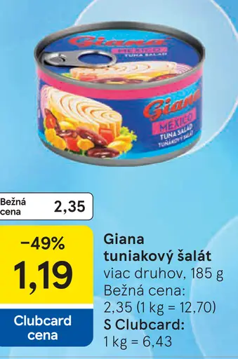 Giana tuniakový šalát