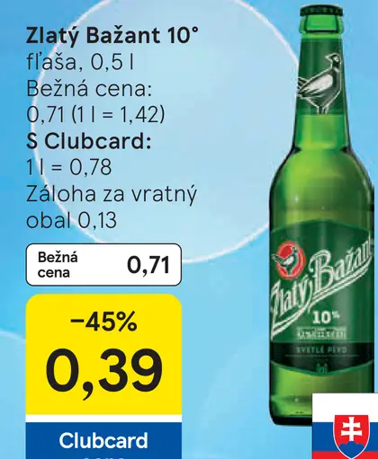 Zlatý Bažant 10%