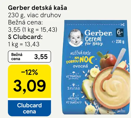 Gerber detská kaša