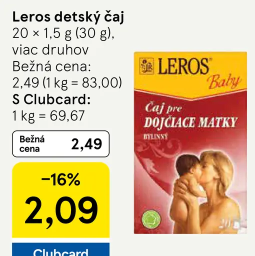 Leros detský čaj
