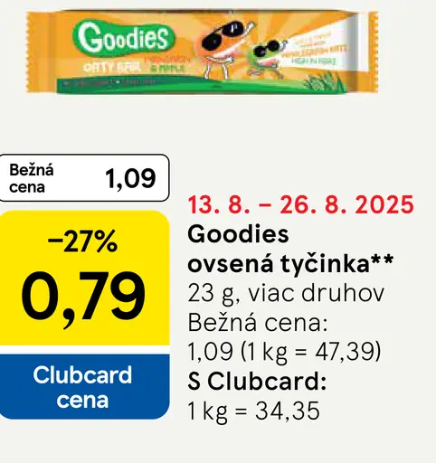 Goodies ovsena tyčinka+