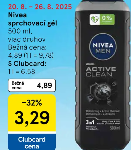Nivea sprchovací gél