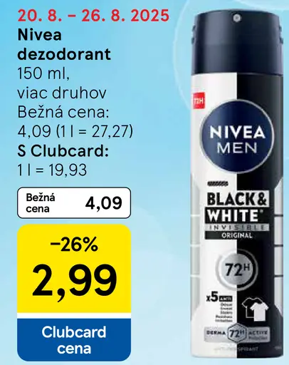Nivea dezodorant