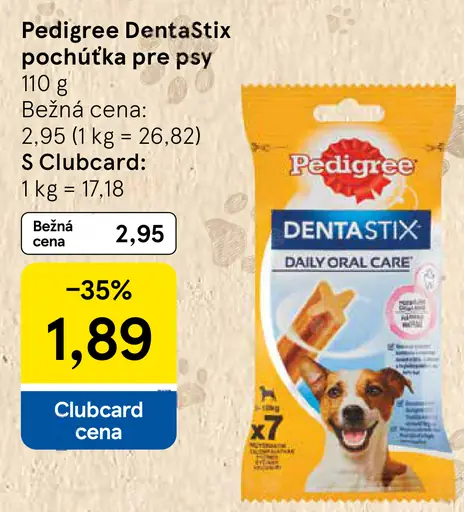 Pedigree DentaStix pochúťka pre psy