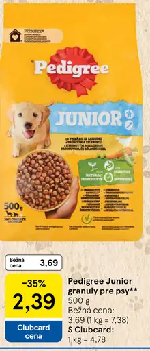 Pedigree Junior granuly pre psy