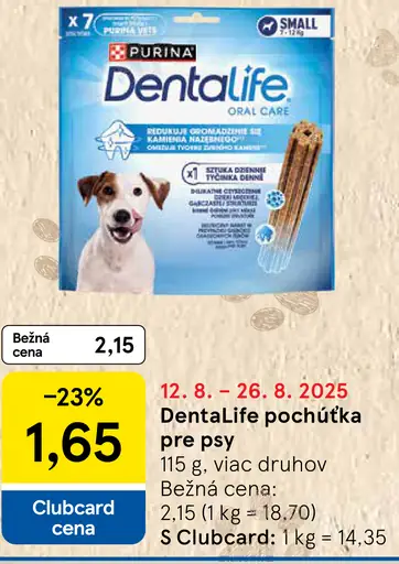 Purina Dentalife pochúťka pre psy