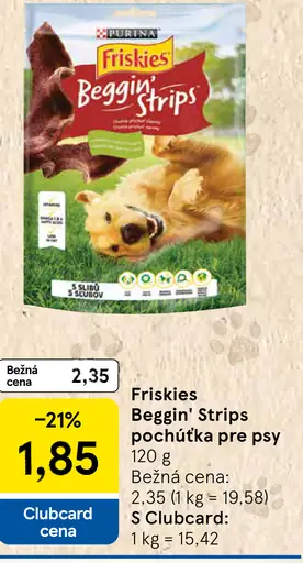 Purina Friskies Beggin' Strips pochúťka pre psy