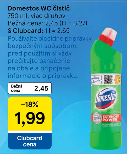Domestos WC čistič