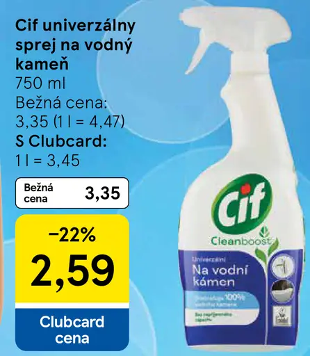 Cif Univerzálny na vodný kameň