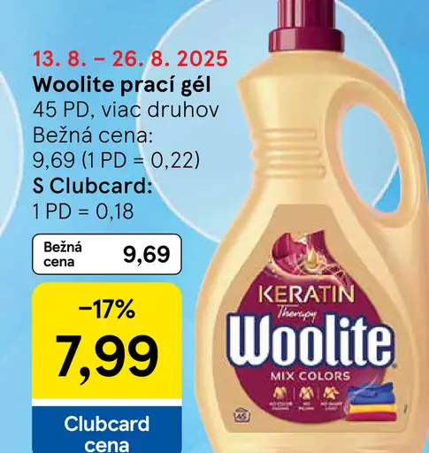 Woolite prací gél