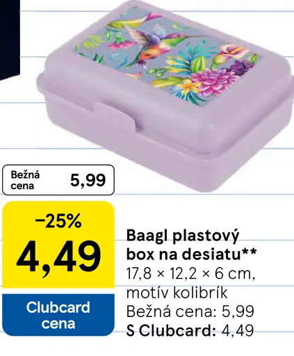 Baagl plastový box na desiatu
