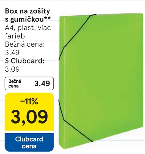 Box na zošity s gumičkou