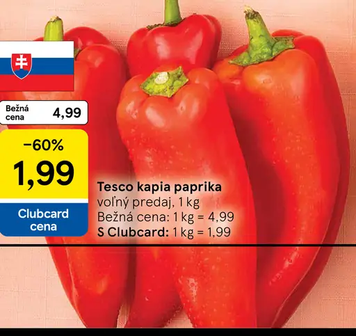 Tesco kapia paprika