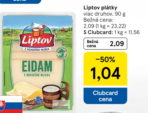 Liptov plátky Eidam
