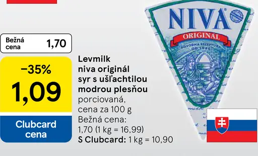 LevMilk Niva originál syr s plesňou