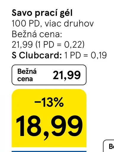 Savo prací gel