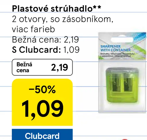Plastové strúhadlo
