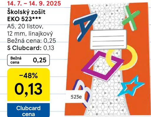 Školský zošit EKO