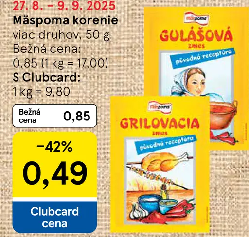 Mäspoma korenie