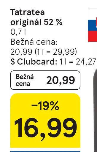 Tatratea originál 52 %