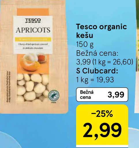 Tesco Organic kešu