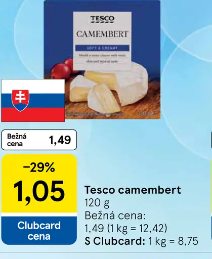 Tesco camembert
