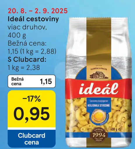 Ideál Cestoviny