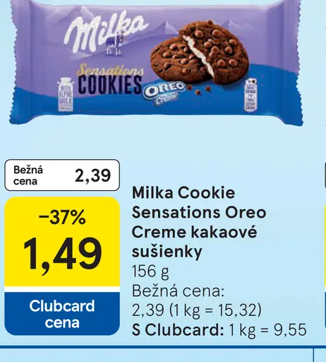 Milka Cookie Sensations Oreo Creme kakaové sušienky