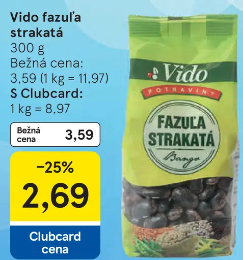 Vido fazuľa strakatá