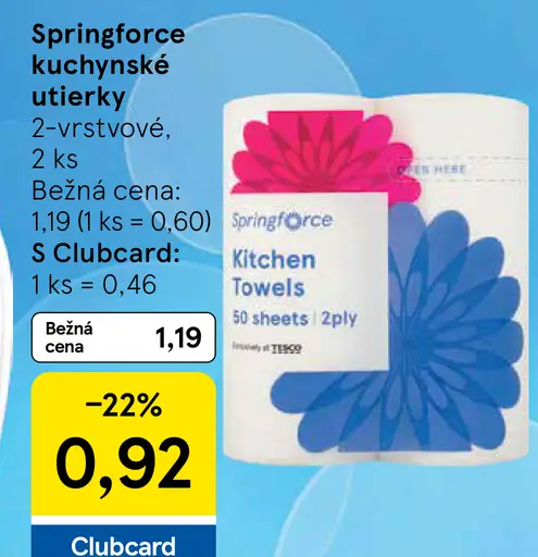Springforce kuchynské utierky