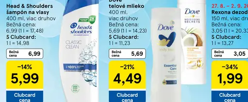 Head & Shoulders šampón na vlasy