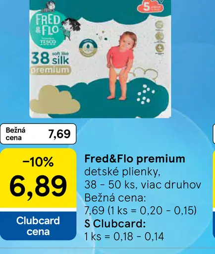 Fred&Flo premium detské plienky