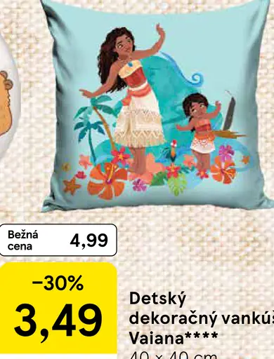 Detský dekoračný vankúš Vaiana