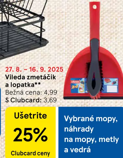 Vileda zmetáčik a lopatka